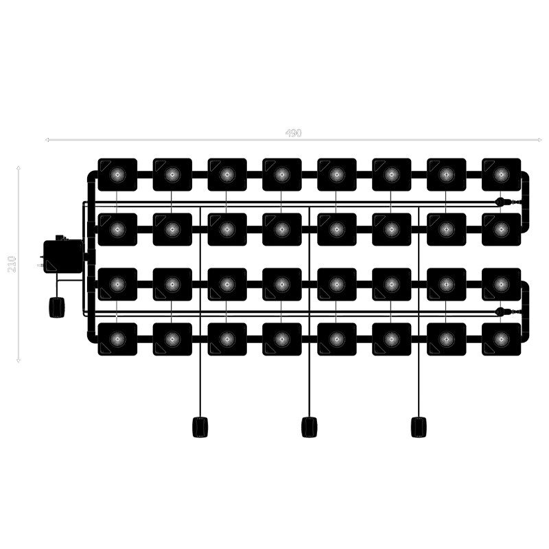 RDWC SYSTEM 4 ROWS ORIGINAL 32+1
