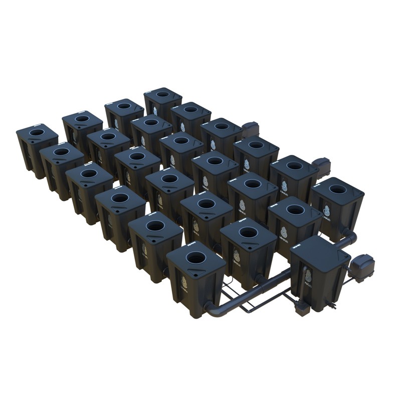 Idrolab - Système RDWC 4 rangs original 24+1 avec diffuseur Tuboflex