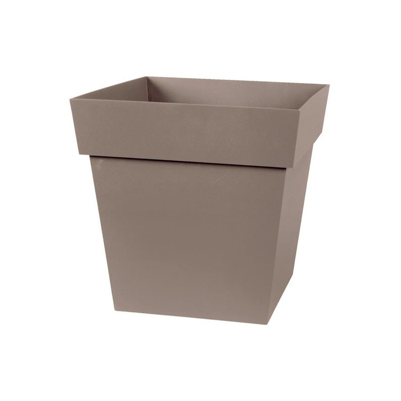 EDA - Toscana square pot - Taupe - 87 L - 50 cm