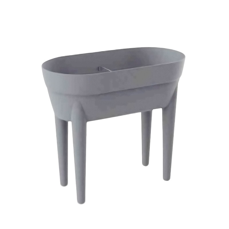 EDA - Cancun planter - Grey concrete - 48 l - 68 cm