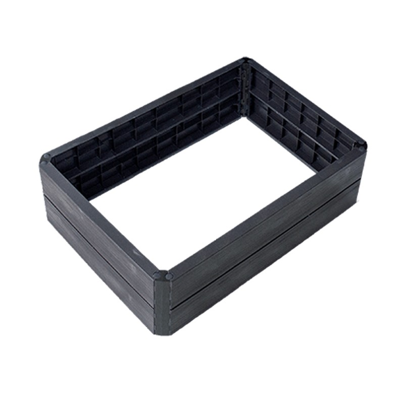 Ergo Quadro M - Potager en plastique 4 parois : 60cm x 80cm x 25cm