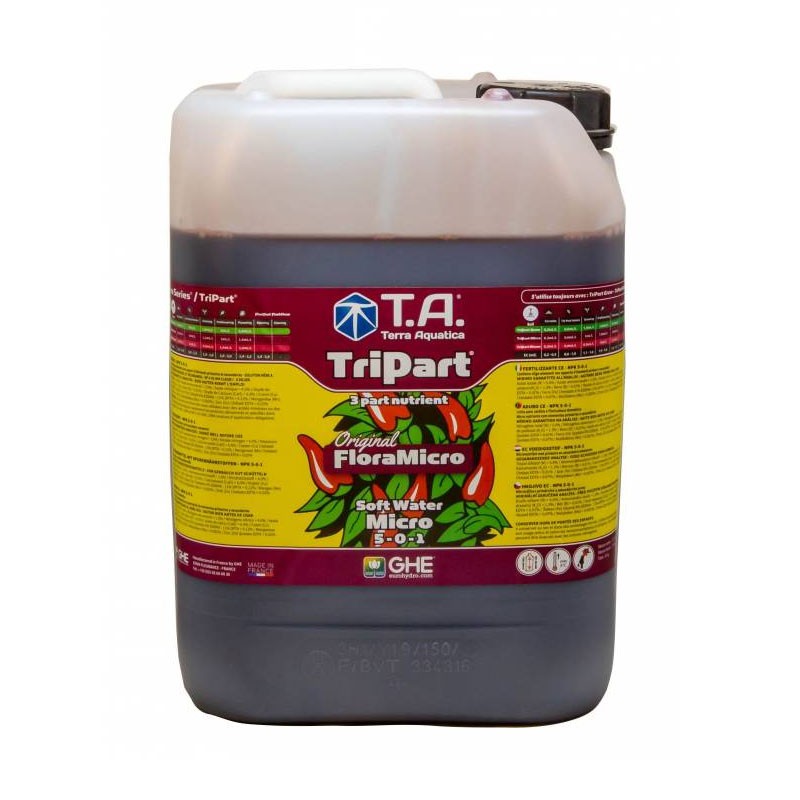 Terra Aquatica GHE Fertilizer TripartMicro Fresh Water 10L