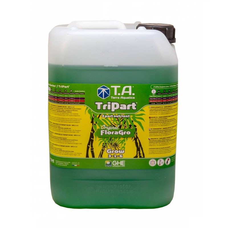 Terra Aquatica GHE - Fertilizer Tripart Grow 10L