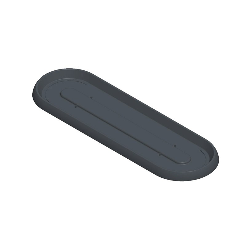EDA - Soucoupe Cancun - Gris Anthracite - Pour ardiniere Cancun 80 cm