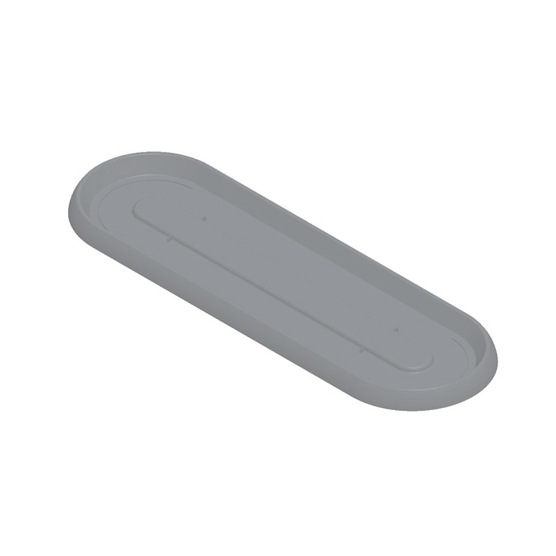 EDA - Soucoupe Cancun - Gris béton - Pour Jardiniere Cancun 80 cm
