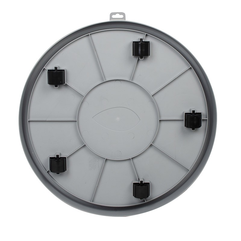 10943 PIATTINO G.ANT ROLLER 45CM GREY ANT. 5RLX DIAM. 45X5.7CM