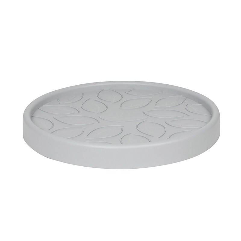 10943 G.BT SOUCOUPE A ROULEAUX 45CM GRIS BETON 5RLX DIAM. 45X5.7CM