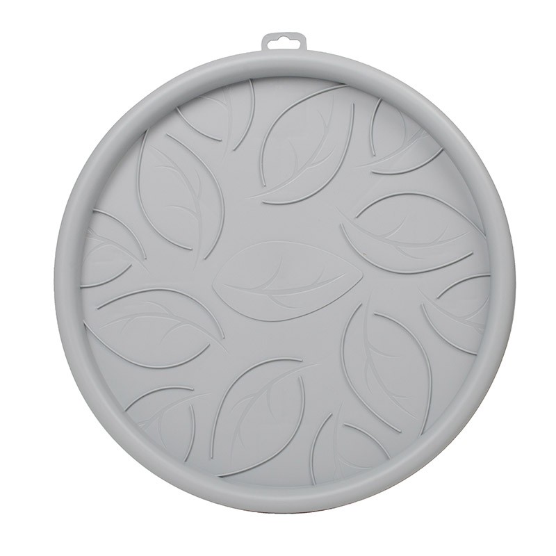 EDA - Soucoupe 4 roulettes - Gris béton - 35 cm