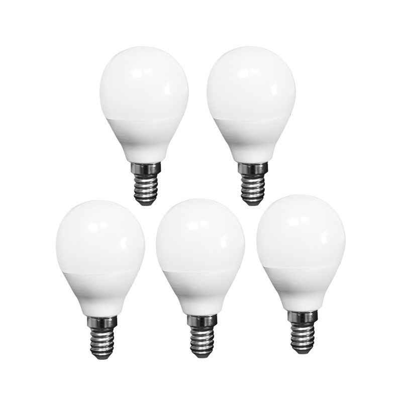 Lot de 5 ampoules led - 5W - 6500K° - Advanced Star - A50 - E14