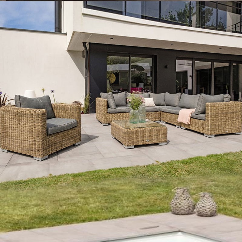 DCB - 6 seater -Salon de jardin Montmartre - Honey