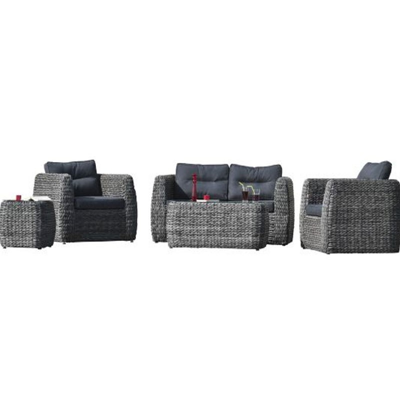 DCB - 4 places -Salon de jardin Bahamas - Gris