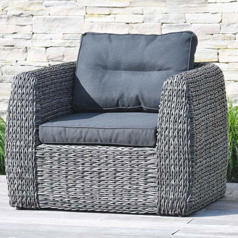 DCB - 4 places -Salon de jardin Bahamas - Gris