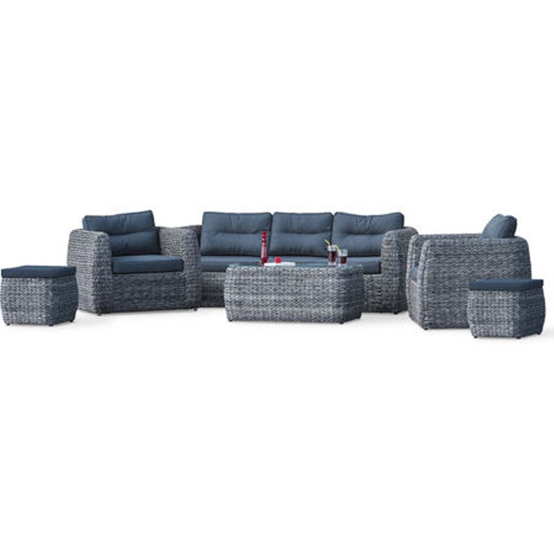 WOHNZIMMER BAHAMAS 7P GRAU