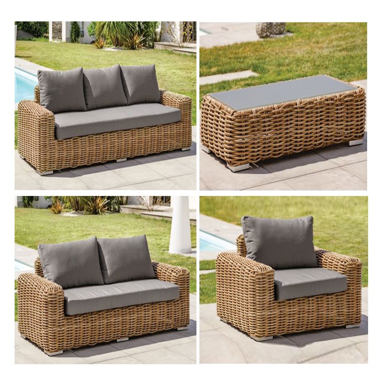 SALON BORABORA 6P MARRON