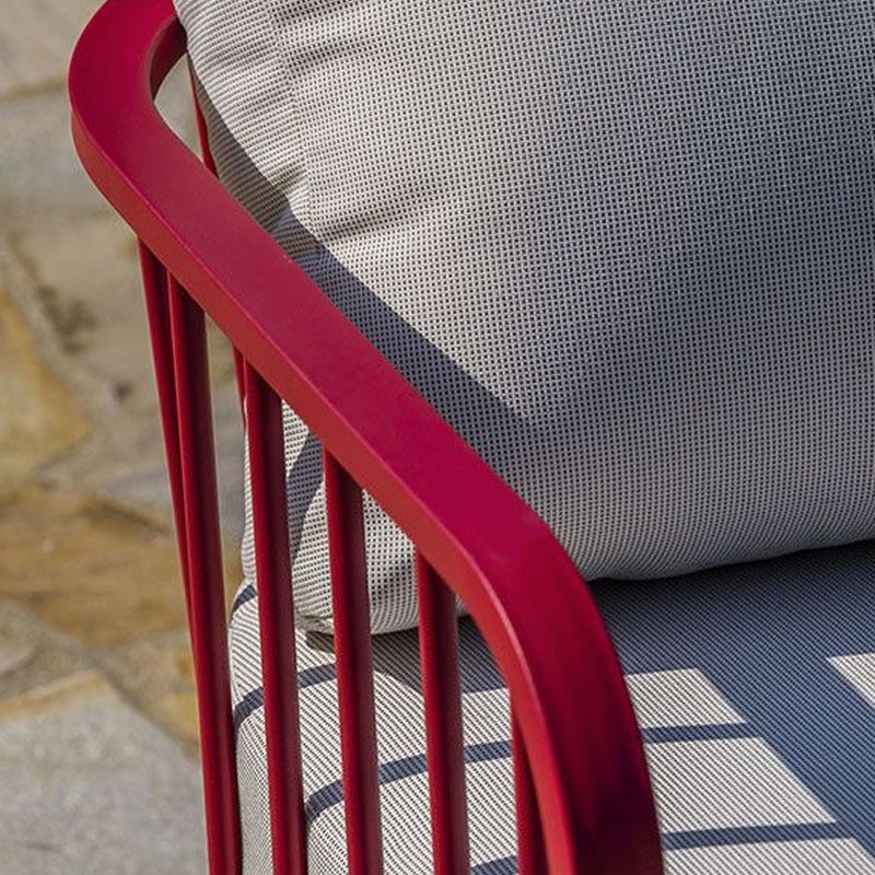 APOLLINE 4P ALUMINIUM LOUNGE - FRAMBOESA