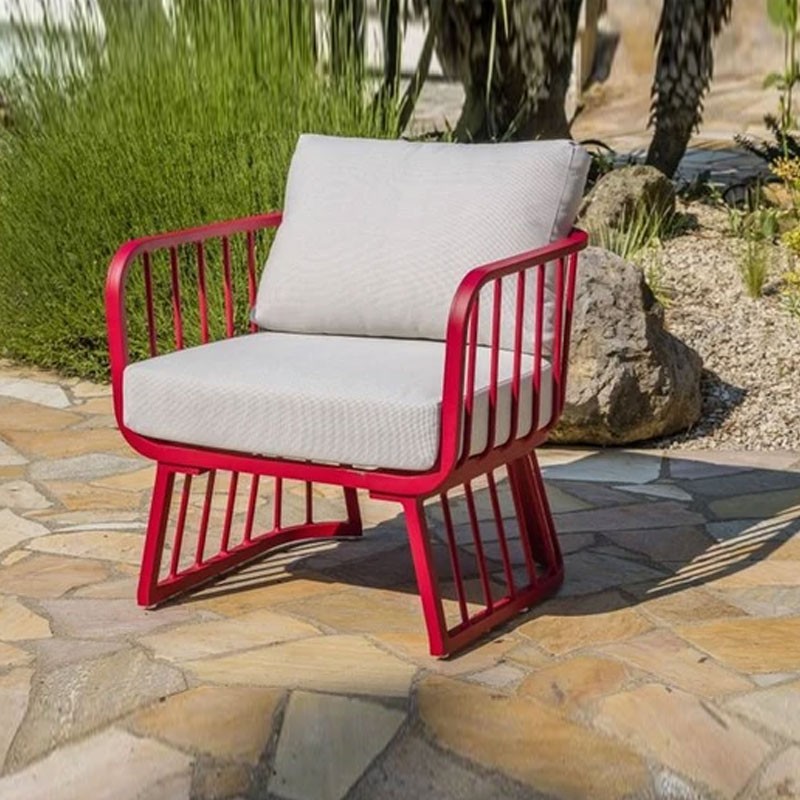 APOLLINE 4P ALUMINIUM LOUNGE - FRAMBOESA