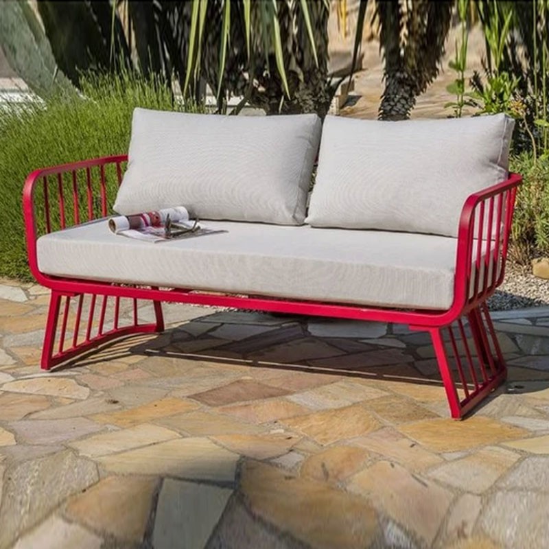 APOLLINE 4P ALUMINIUM LOUNGE - FRAMBOESA