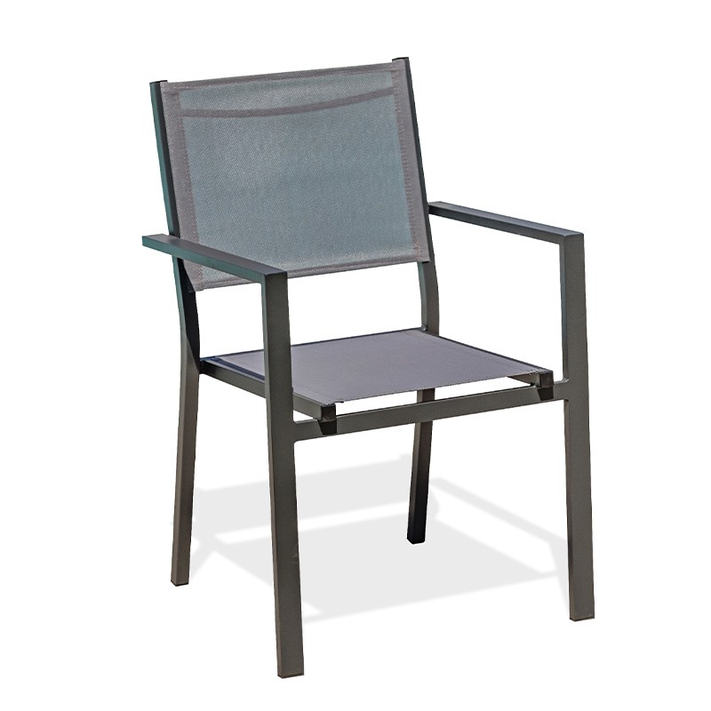 DCB - TOLEDE stapelbarer Sessel - Schwarz