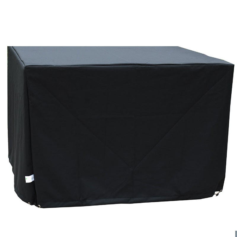 DCB - Housse de protection 4 places pour table 105X105 cm - Noir