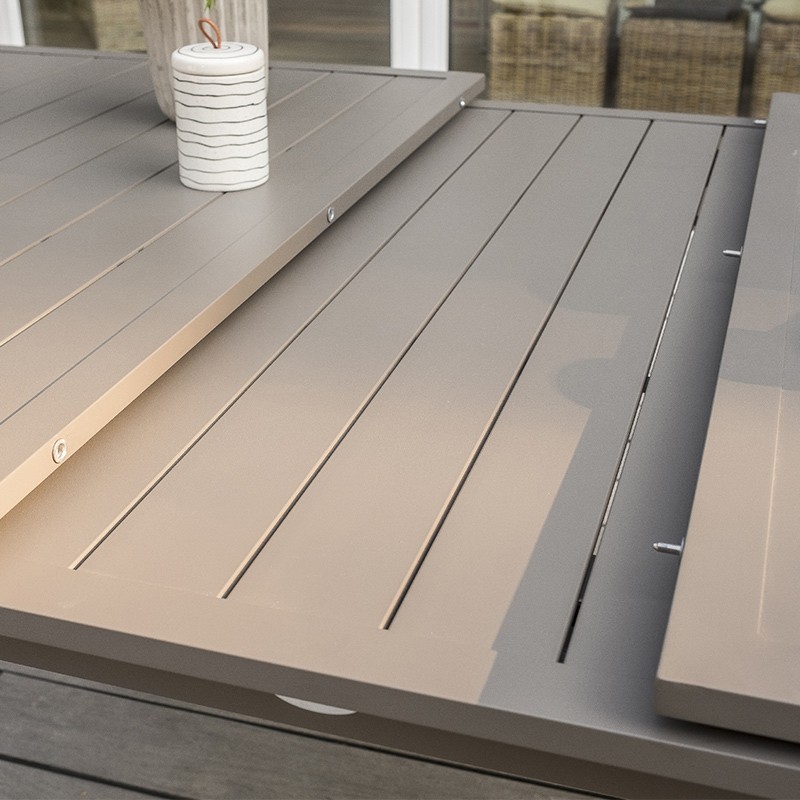 TISCH ZAHARA 180/240X100 CM MIT AUSZUG SAND