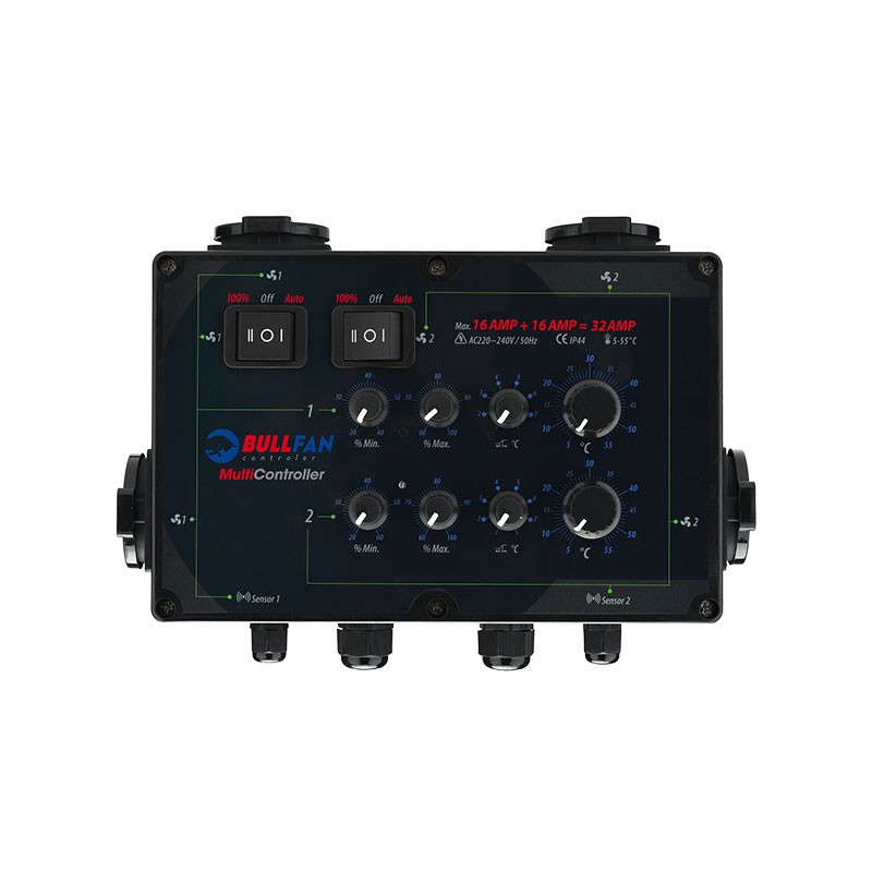BullFan - Multi controller 16+16 AMP , Pro air extractor controller