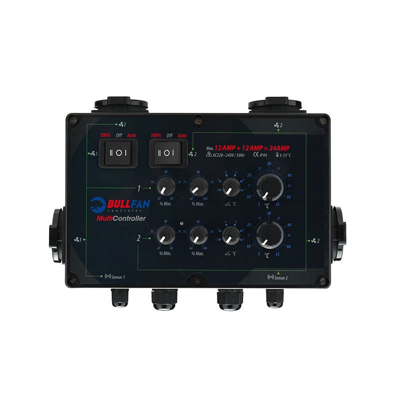 BullFan- Multi controller 12+12 AMP , Pro air extractor controller