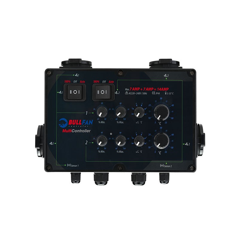 BullFan- Multi controller 7+7 AMP , Pro air extractor controller