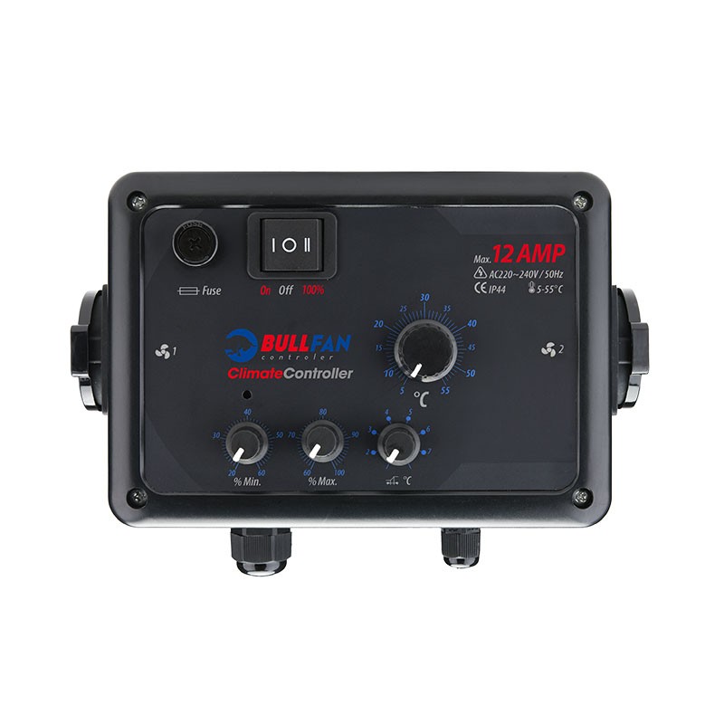 BullFan - Climate Controller 2 outlets 12 AMP , air extractor controller Pro