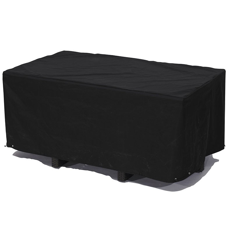 DCB - Housse de protection 8 places pour table 210X105 cm - Noir
