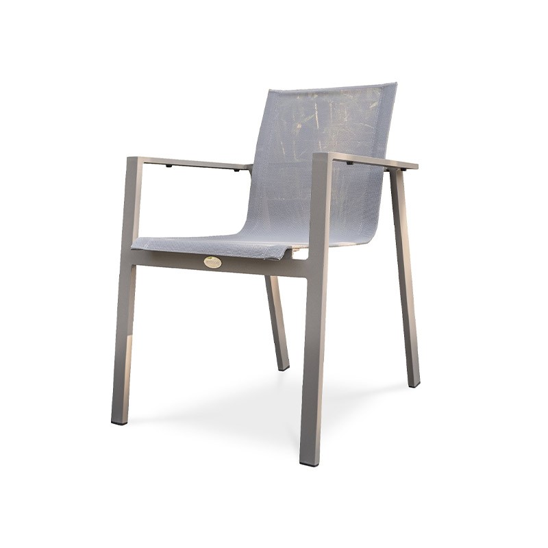DCB - Fauteuil ZAHARA empilable - Taupe