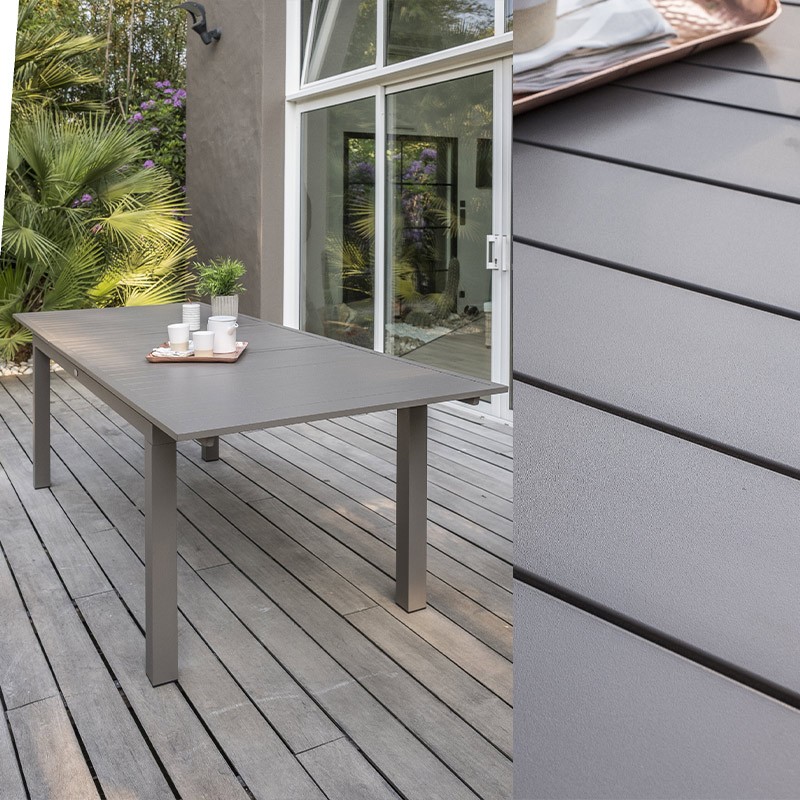 TABLE ZAHARA 240/300X100 CM AVEC RALLONGE SABLE