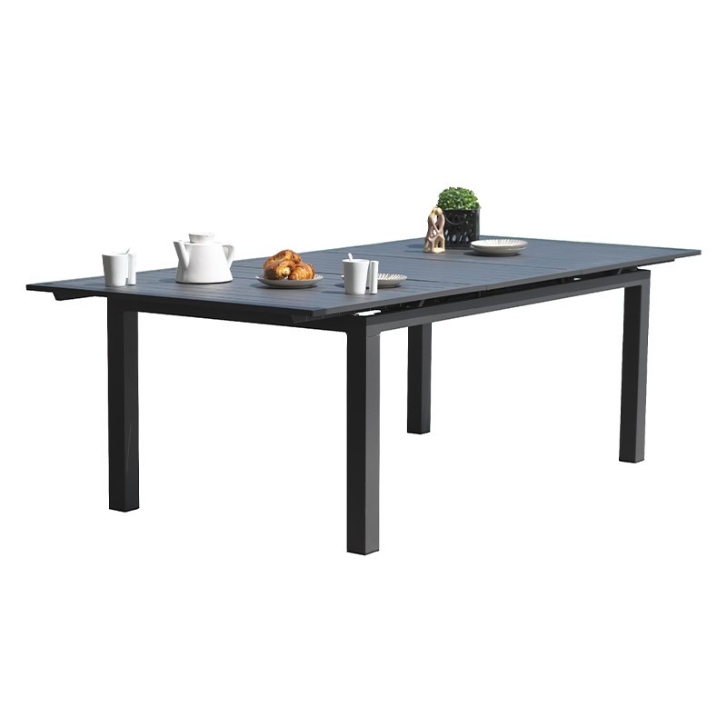DCB - 6 à 10 places - Table alu MIAMI - Gris anthracite