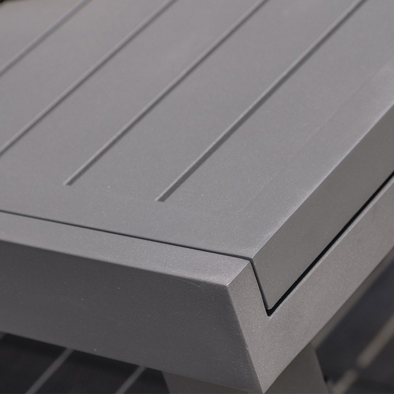 TABLE COPENHAGUE 200/300X100CM AVEC RALLONGE GRIS ANTH