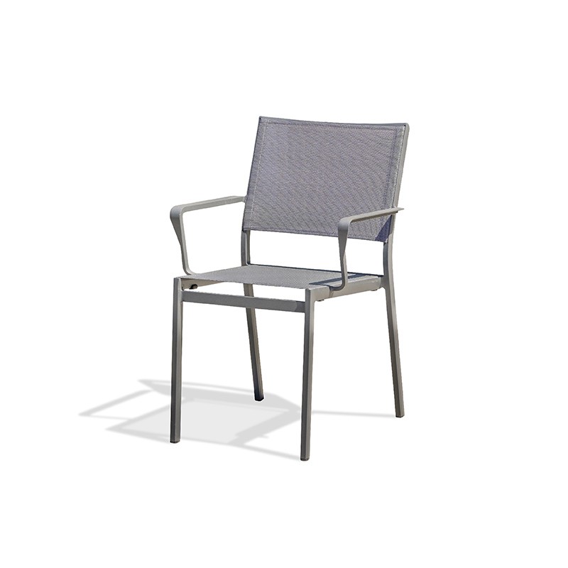 DCB - Fauteuil STOCKHOLM empilable - Gris anthracite