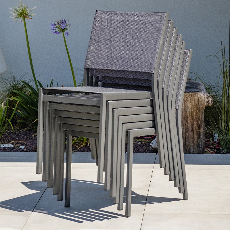 STACKING CHAIR STOCKHOLM GREY ANTH