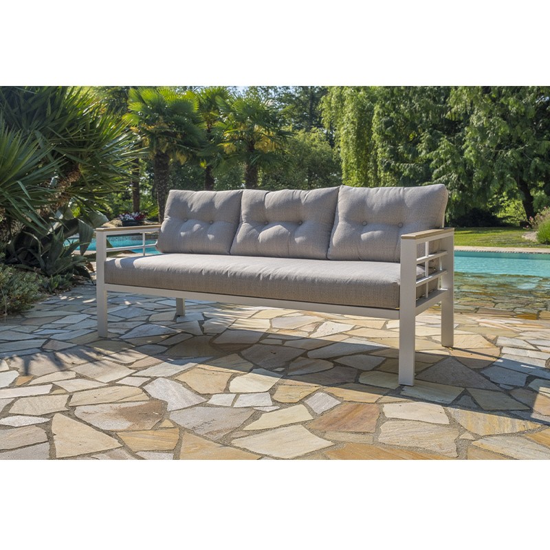 CAYENNE 7P ALUMINUM DINING SET - WHITE