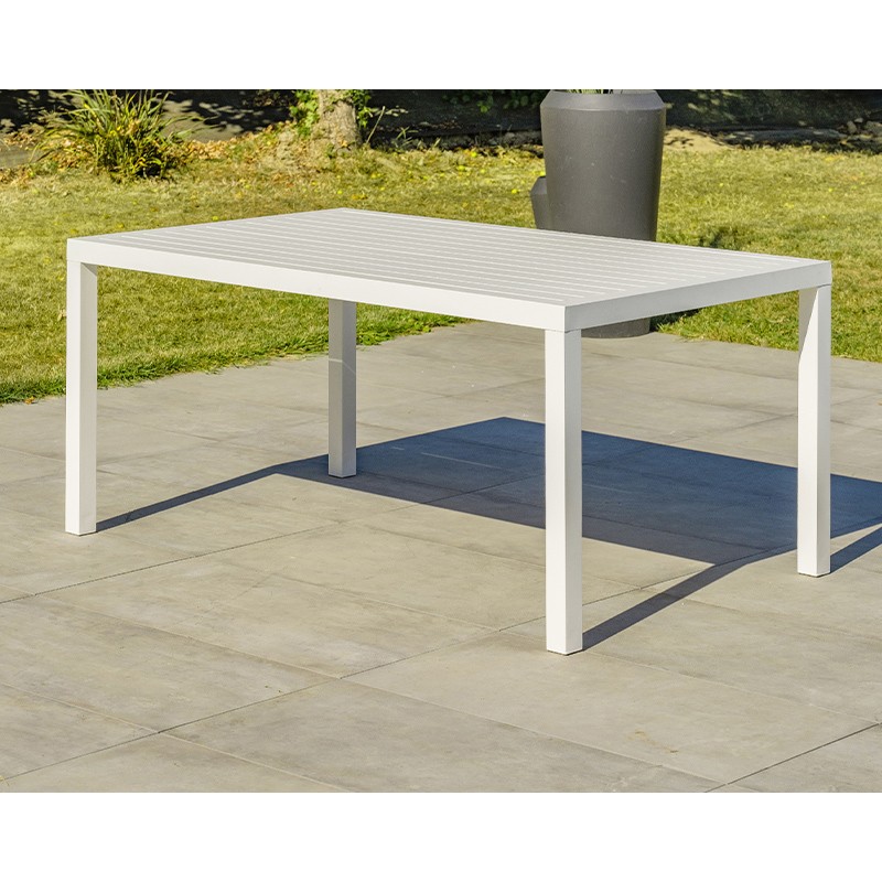 ENSEMBLE REPAS CAYENNE 7P EN ALU - BLANC
