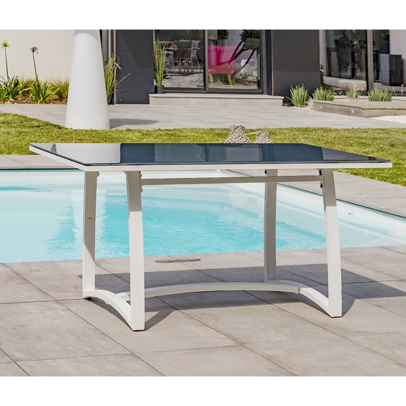 ENSEMBLE REPAS BELIZE 8P EN ALU - BLANC