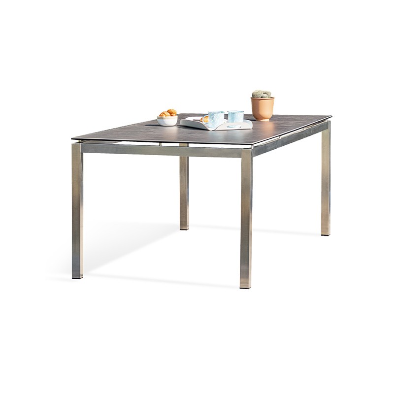 DCB - 8 places - Table Inox et Céramique - Torino - Gris