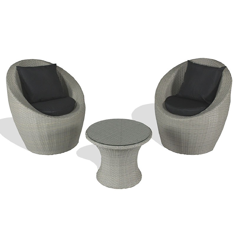 PORTOVECCHIO 2P TÓTEM DE RESINA TRENZADA GRIS