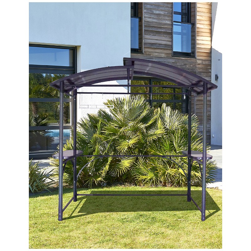 ABRI BARBECUE 2.40X1.5M GRIS ANTH