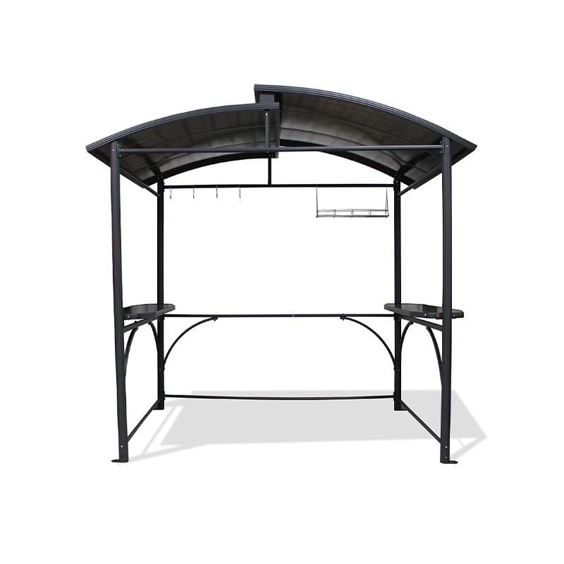 DCB - Abris pour barbecue - 240x150 cm - Gris anthracite