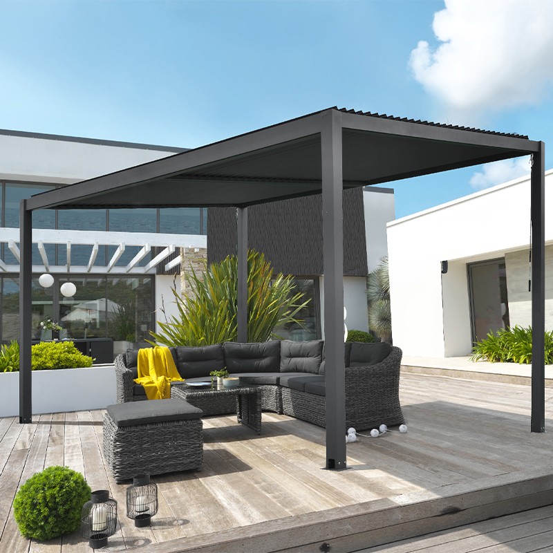 TRAMONTO PERGOLA BIOCLIMATICA GRIGIO ANTH