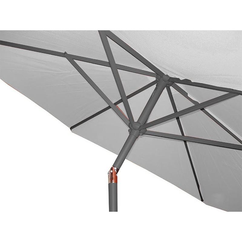 PARASOL MARBELLA 2M70 A MANIVELLE GRIS