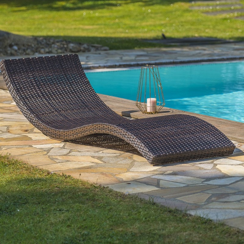 DCB - Chaise longue - Cancun - Chocolat