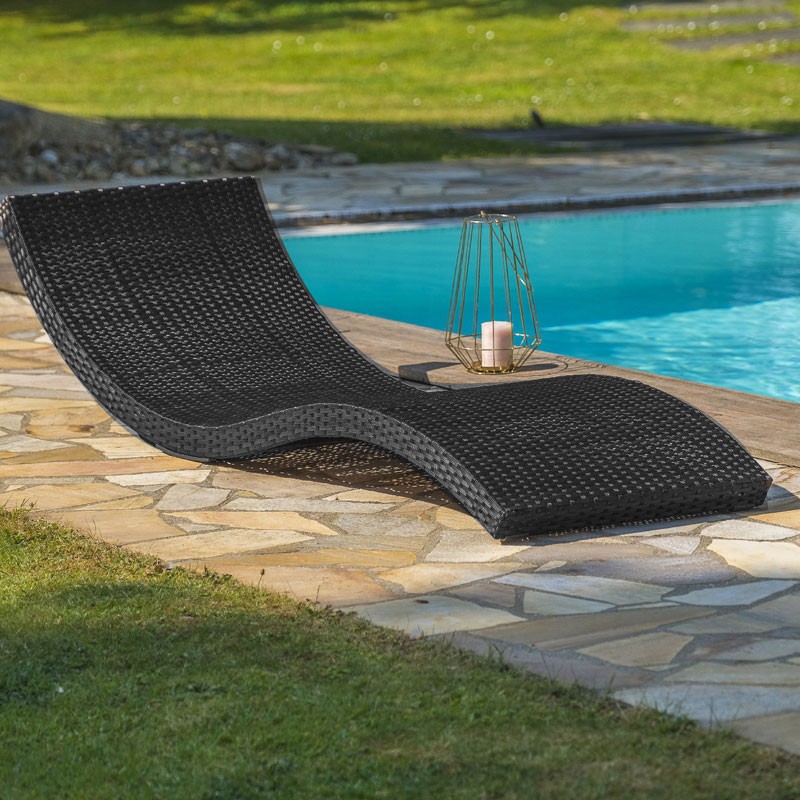 DCB - Loungestoel - Cancun - Zwart