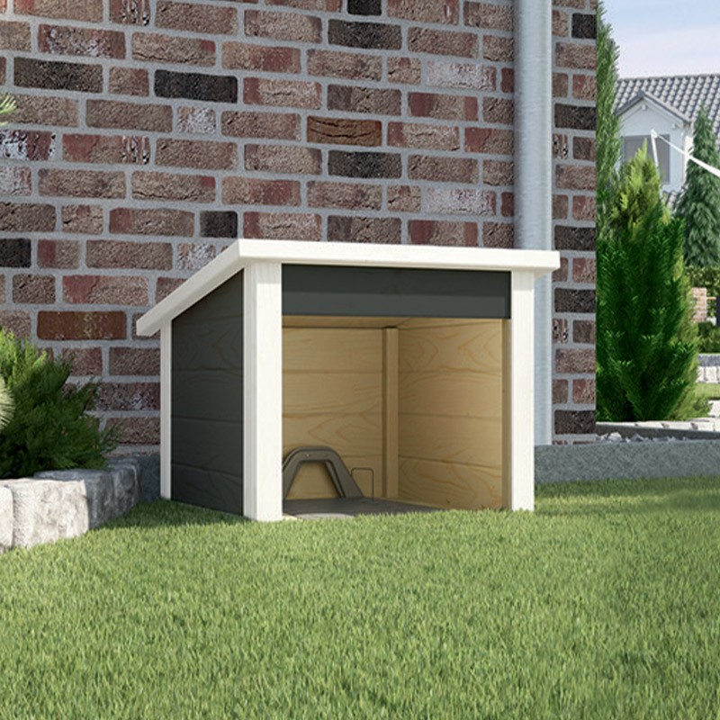 WEKA - Garage for robotic lawnmower - Anthracite - 75 x 67 cm
