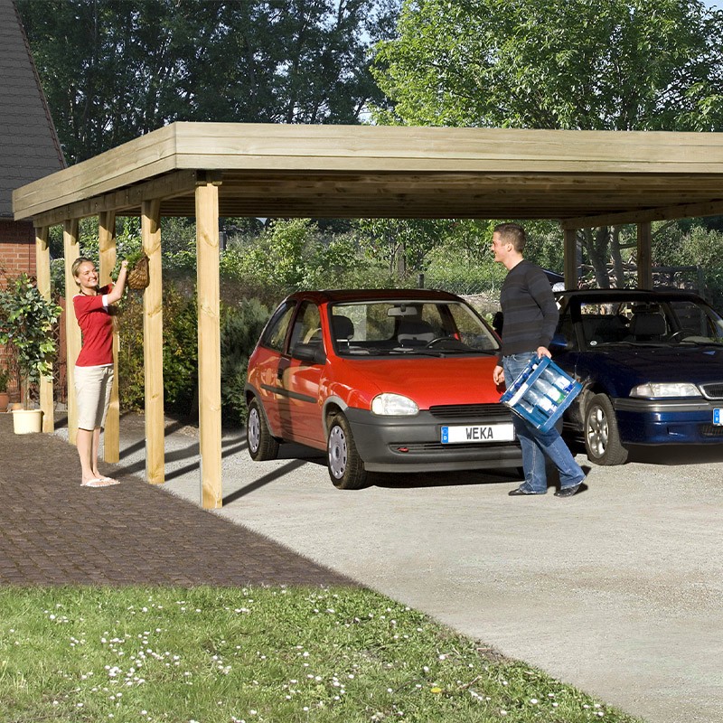 WEKA - Dubbele carport 609 - 8.12 x 6.04 x 2.14 m