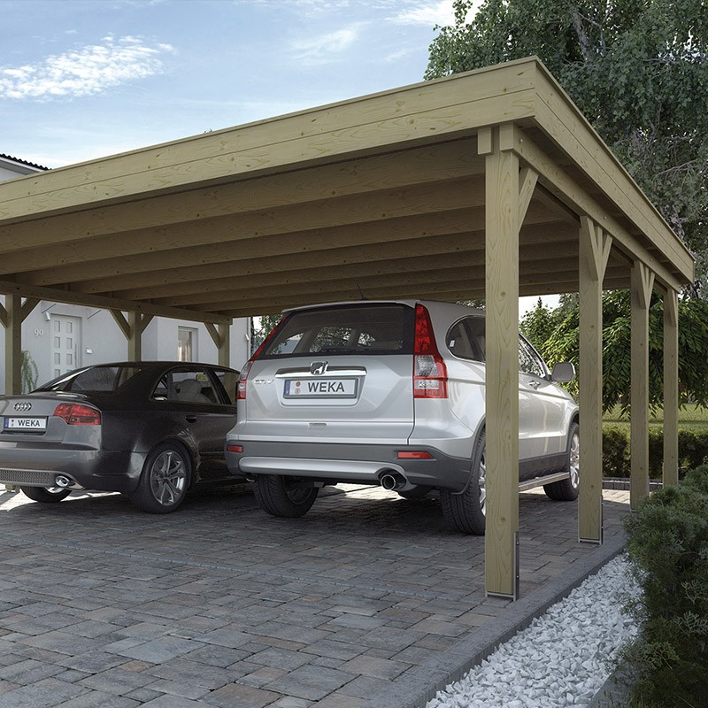 WEKA - Abri Garage Double Véhicules 609 - 6,21 x 6,04 x 2,14 m