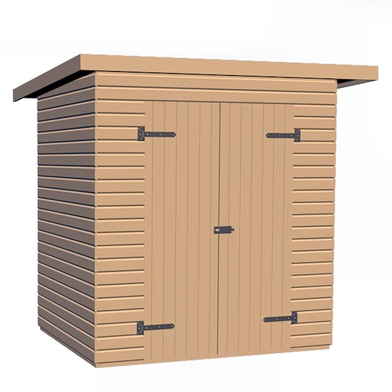 GARDEN SHED 344 FLAT ROOF. WITHOUT FLOOR